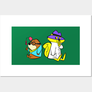 secret squirrel and morocco mole Posters and Art